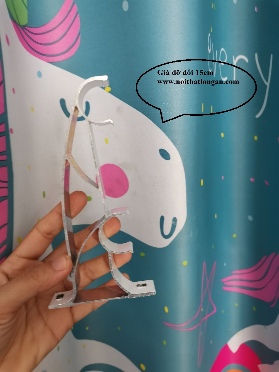 Giá đỡ đôi rèm cửa - Bát đôi treo rèm 2 lớp