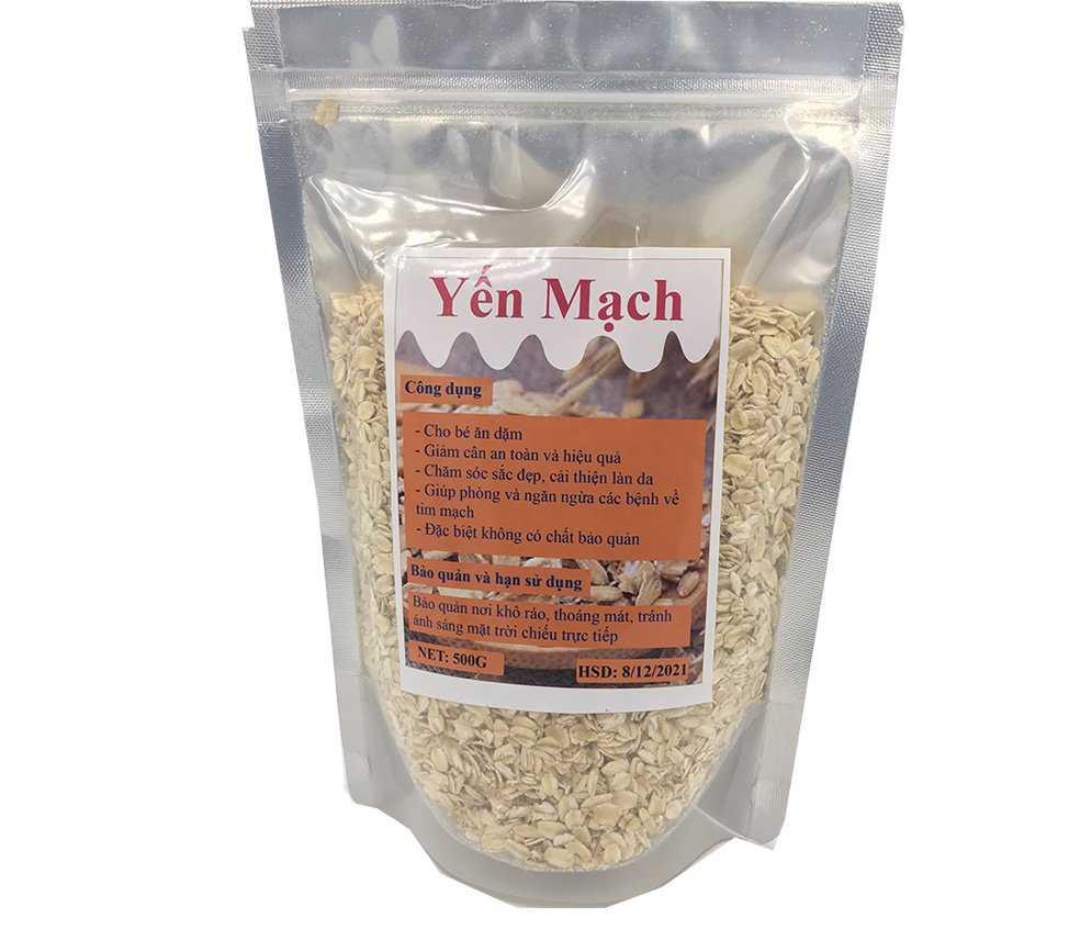 500g hạt yến mạch Úc cán mỏng vỡ (có chứng nhận VSATTP) - CÁN VỠ