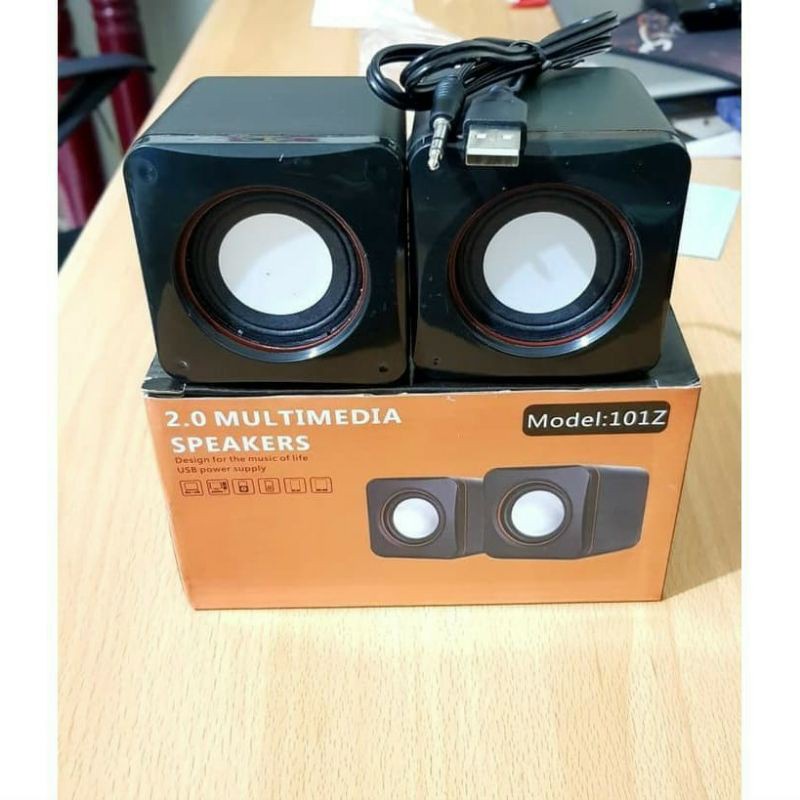 Bộ Loa Vi Tính 2.0,  Loa Xí Ngầu 101Z Cắm Cổng USB Siêu Xinh - Nhỏ Gọn - Tiện Lợi