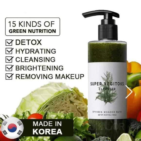 [HCM]Sữa rửa mât Rau củ Thải độc SUPER VEGITOKS CLEANSER 300ml