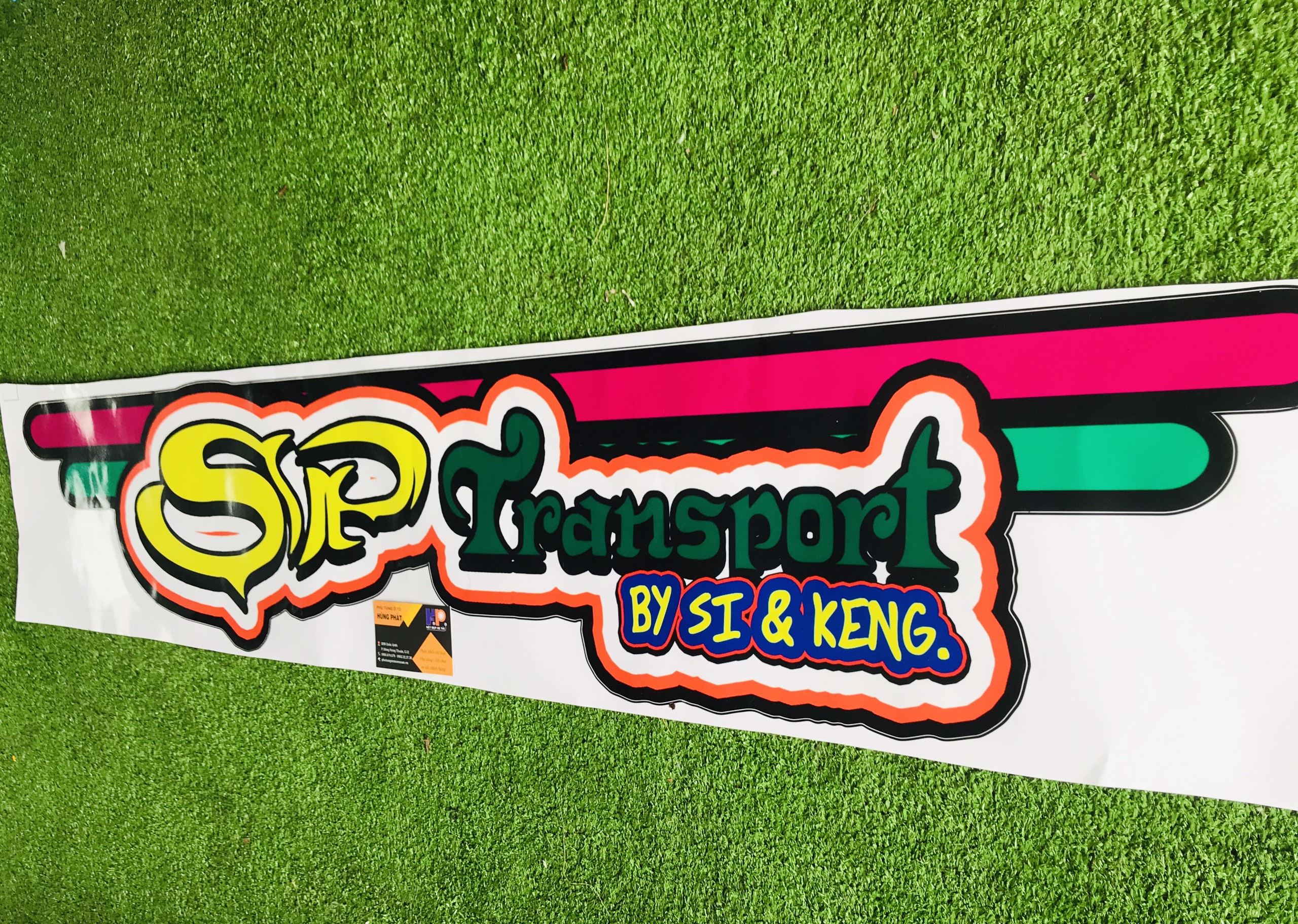 Tem xe tải đẹp thái mẫu SP transport đẹp, lạ cho xe tải, ô tô