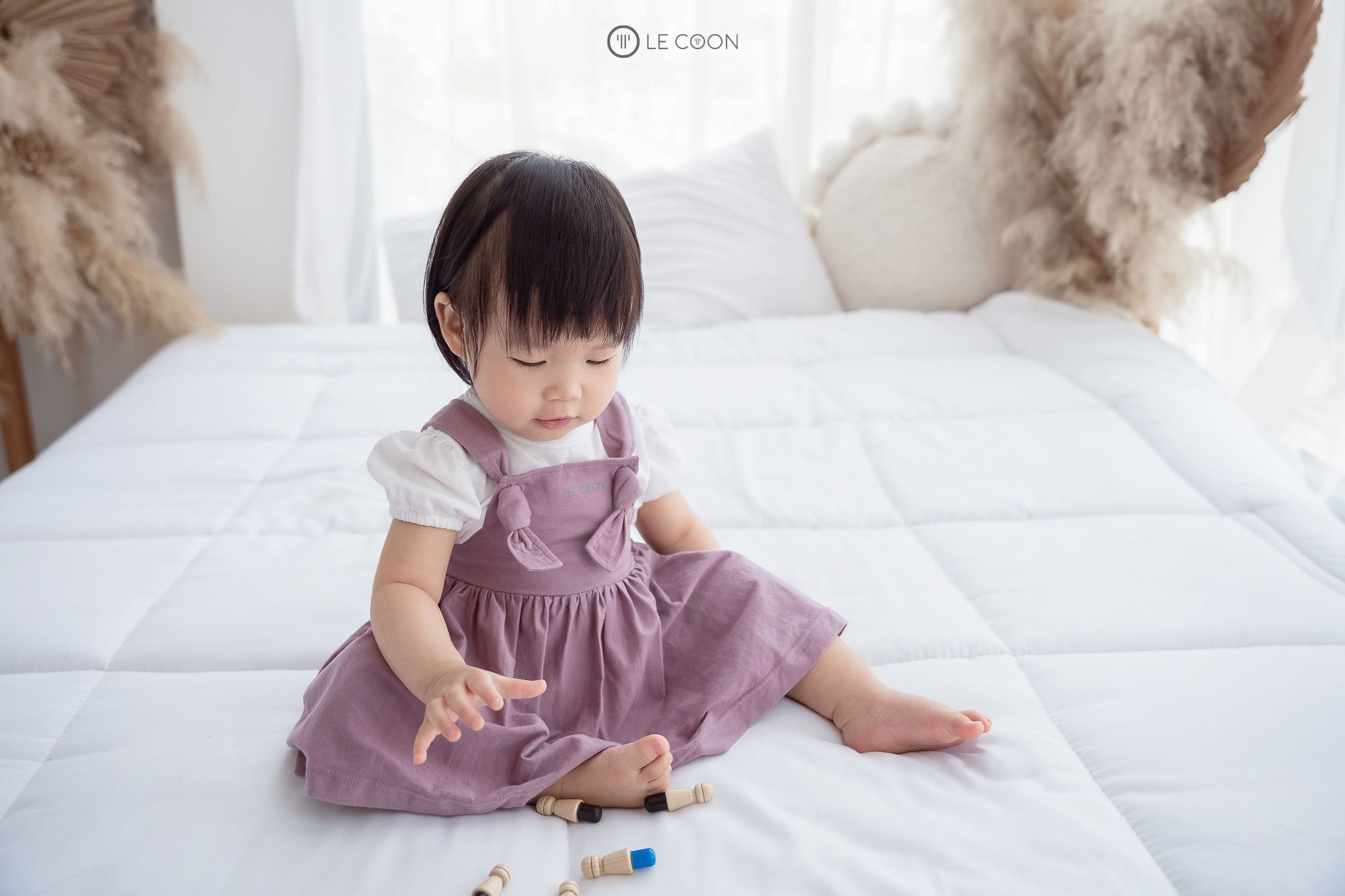 LE COON | Váy Yếm Lửng Dây Thắt | COOL