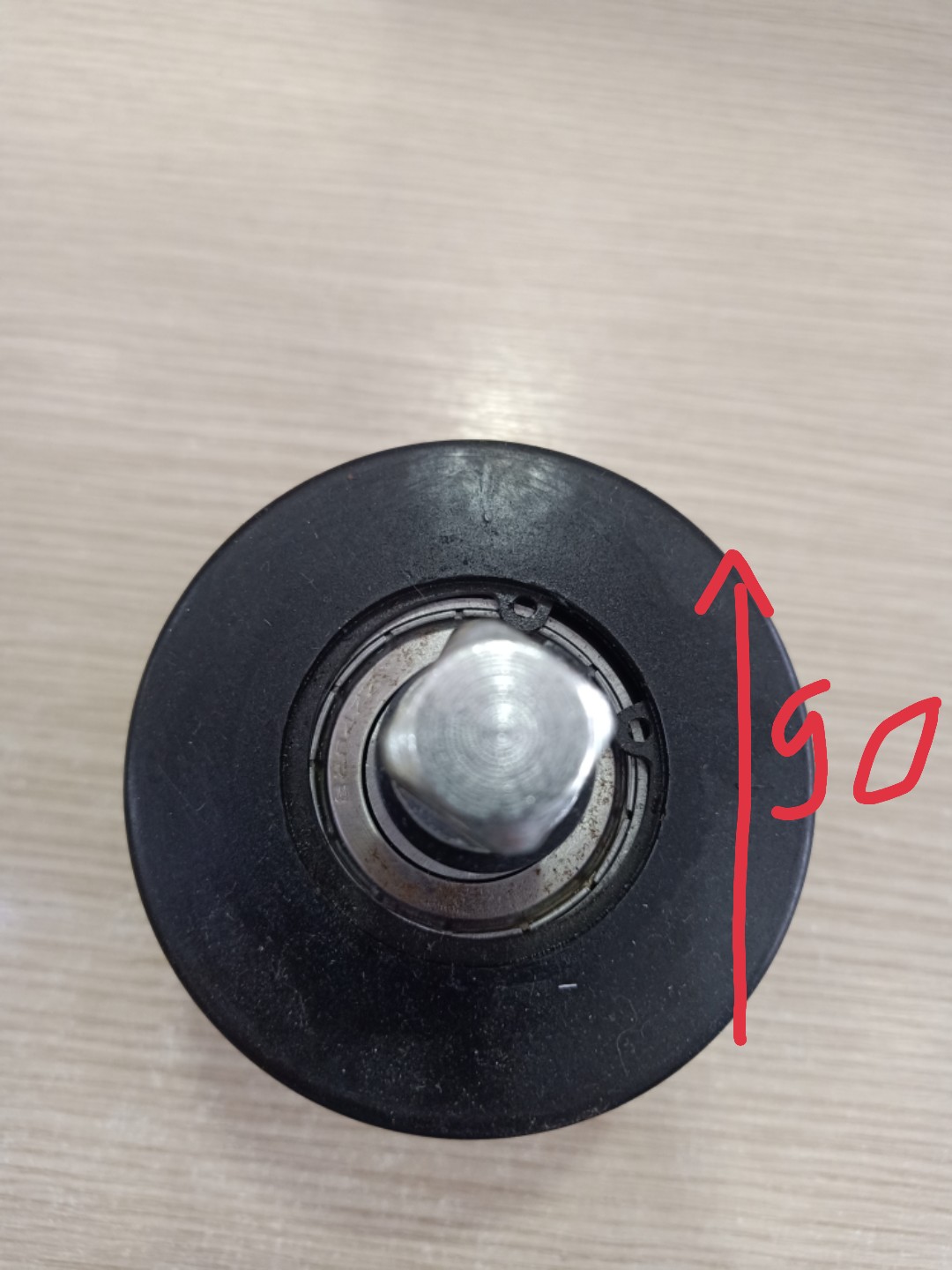 Cốt trục cao su có bạc đạn ống trục phi 90