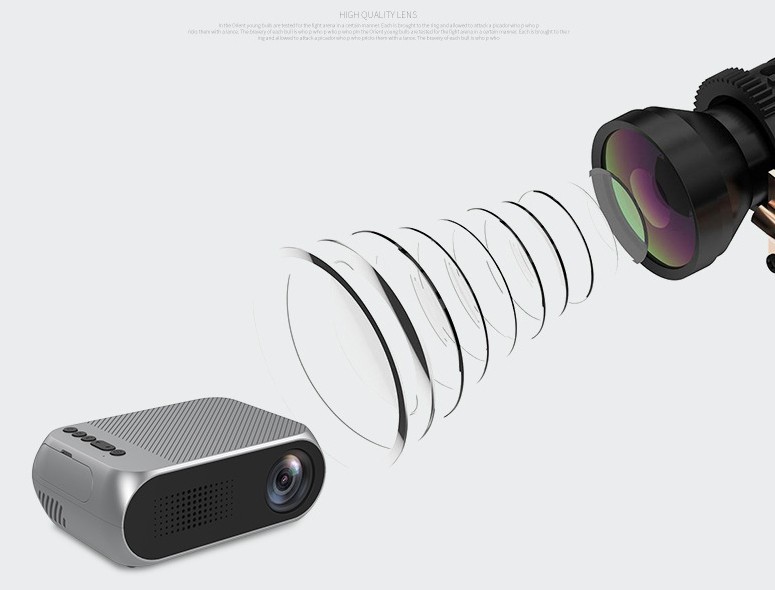Máy chiếu Mini LEJIADA YG320 , 1080P 24W, Siêu nét, siêu chất lượng