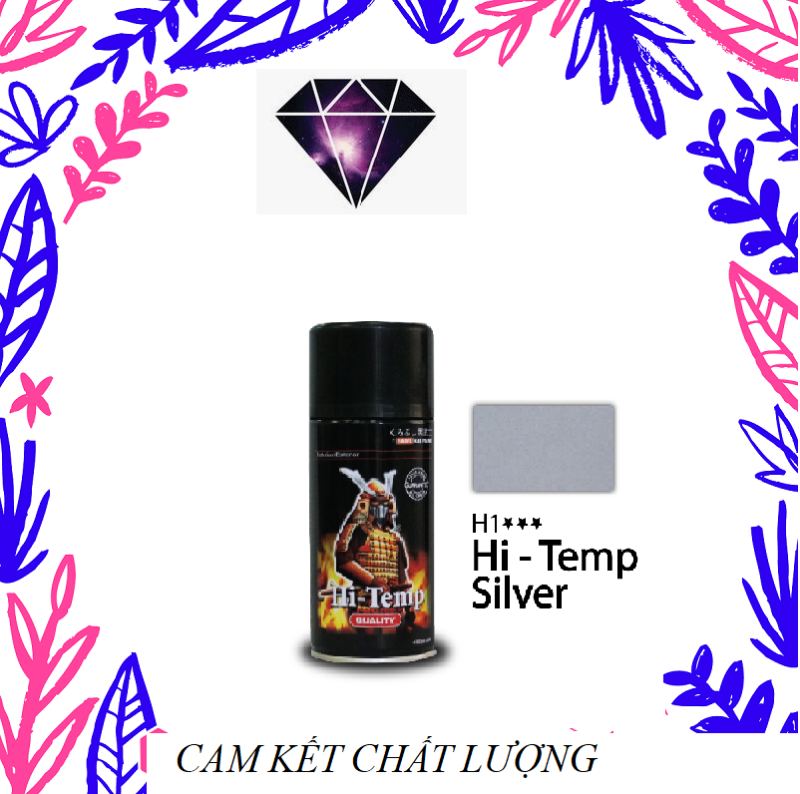 Sơn xịt xe máy Samurai H1 màu ống pô