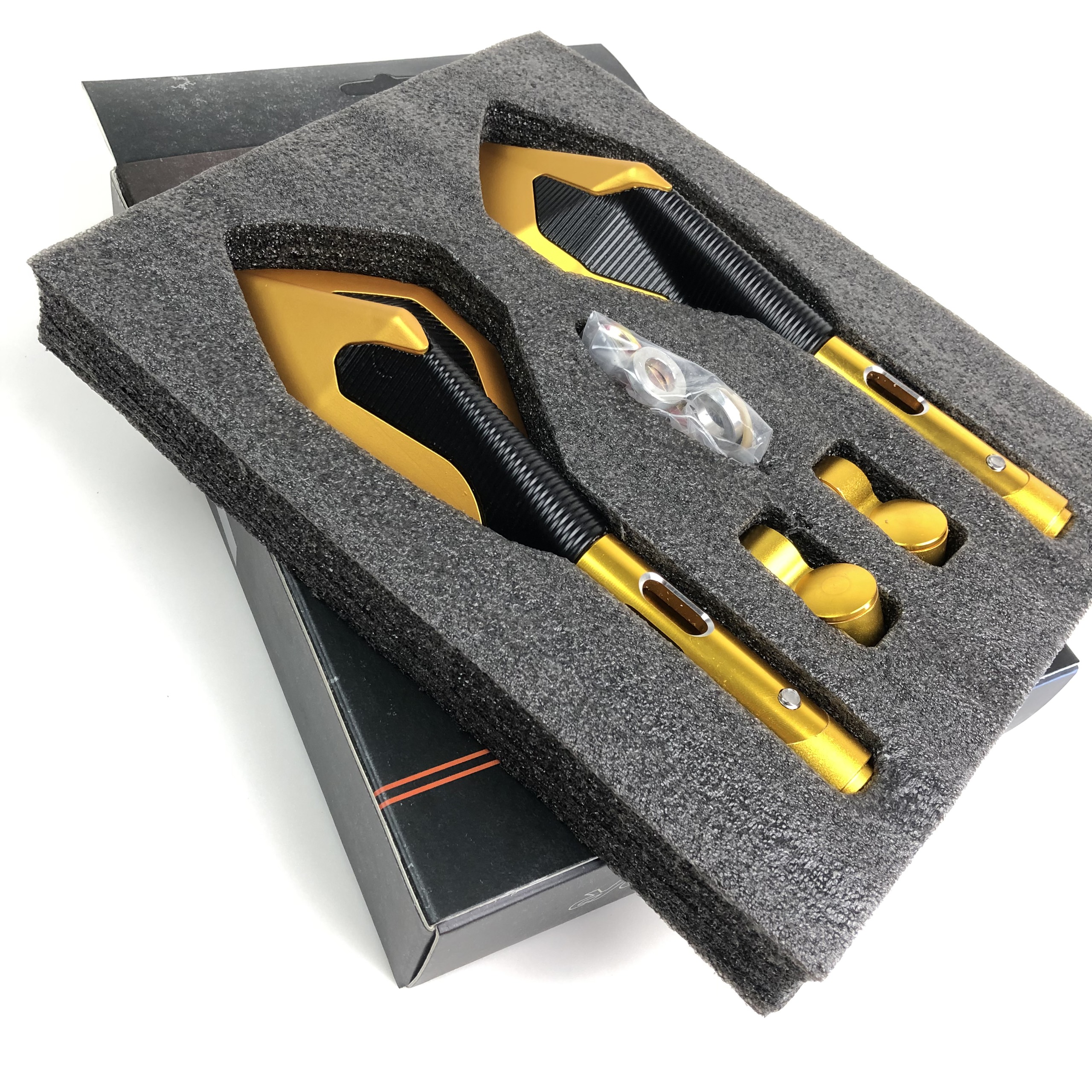 Set 2 gương chiếu hậu xe máy 5 cạnh nhập khẩu cao cấp mẫu mới, hình chụp thực tế