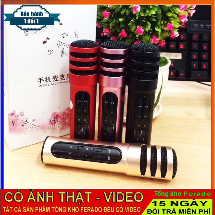 Micro Thu Âm Hát Karaoke Oline Livestream Mic C7