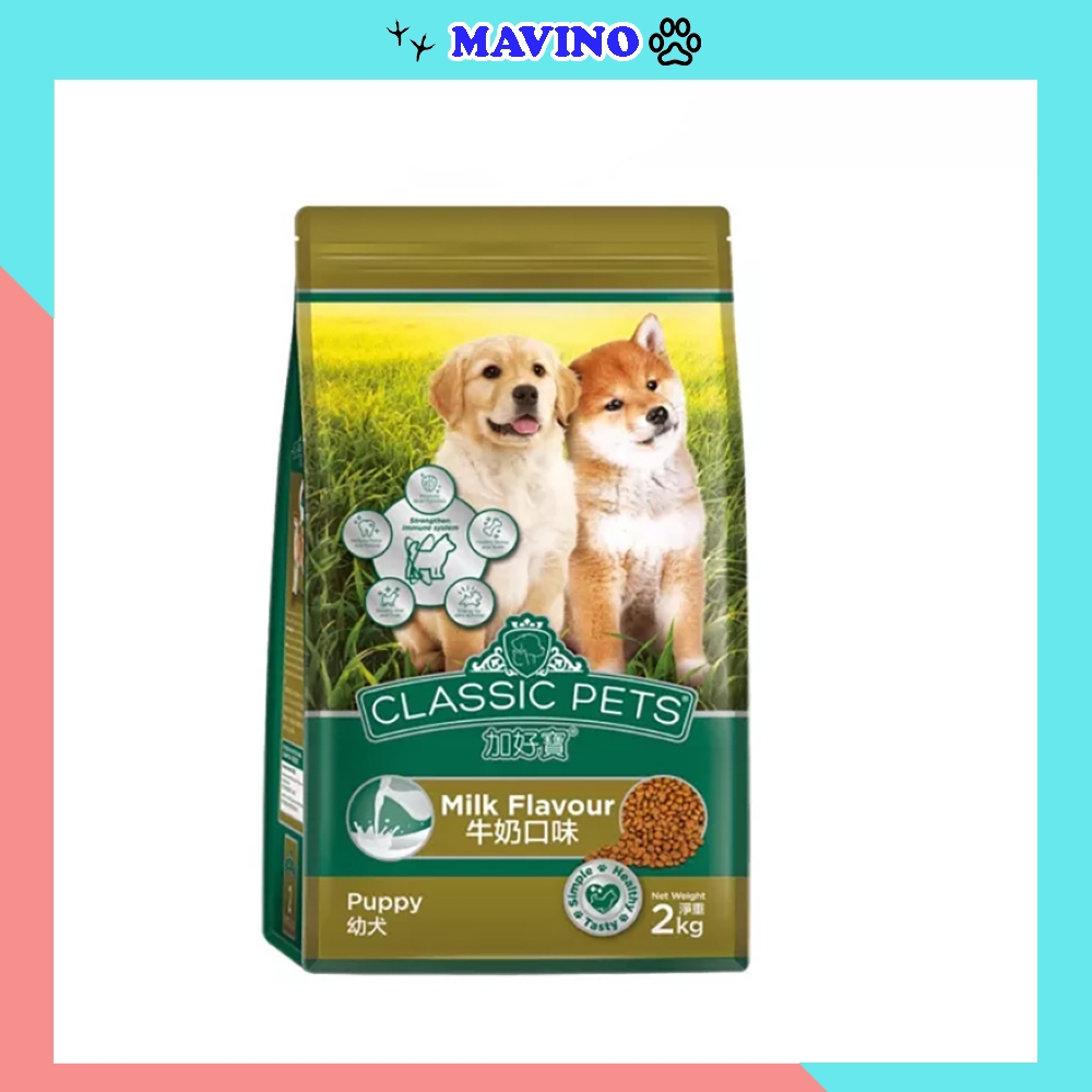 [Hoàn Tiền 10%] Hạt cho chó con Classic Pets Puppy vị sữa 400g thức ăn cho chó con thơm ngon