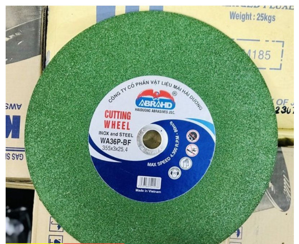 Đá cắt 355mm ABRAHD xanh (Viên)