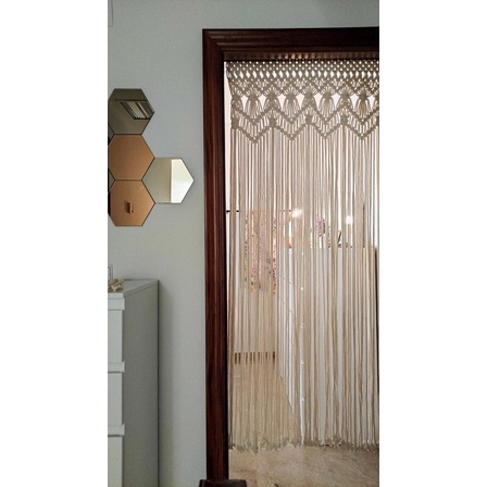 Rèm Cửa Trang Trí Macrame Ngang 1M *1M8( Hoặc Có Thể Điều Chỉnh)