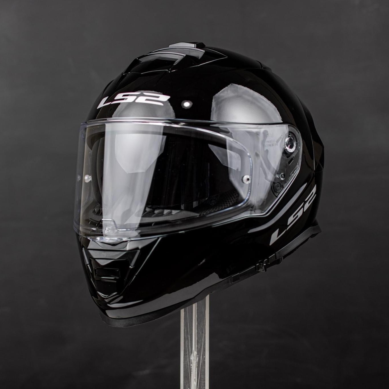 [TẶNG PINLOCK+KHÓA] Mũ Bảo Hiểm Fullface LS2 FF800 STORM GLOSS BLACK – 2 Kính