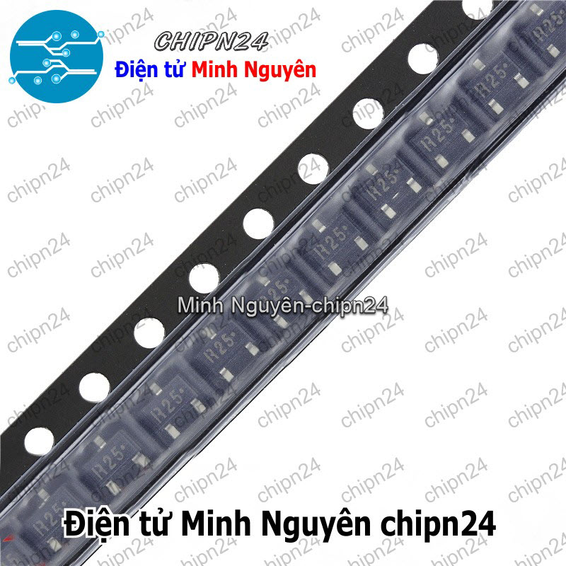 [5 con] (G9.2) Transistor Dán C3356 (R25) SOT-23 NPN 12V 7GHz (SMD) (2SC3356 3356) - HH005571