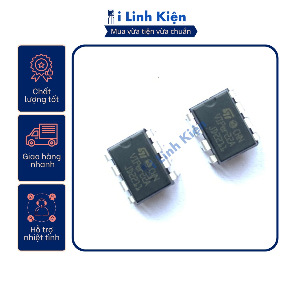 IC nguồn Viper22A chất lượng tốt.