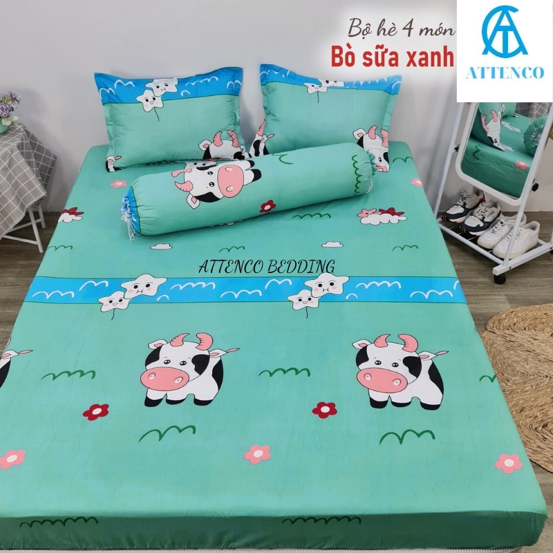 GA GỐI TRẢI GIƯỜNG VỎ ÔM 🛏1M6/1M8🛏 DRAP BO CHUN CHỌN MẪU NGAY TRÊN ẢNH HỌA TIẾT ĐA DẠNG ATTENCO BEDDINH BẢO HÀNH 6T