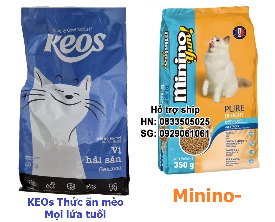Hanpet - KEOS Minino thức ăn cho mèo mọi lứa tuổi