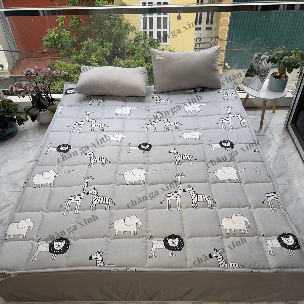Tấm trải đệm topper nệm trải giường trải sàn siêu mỏng cho cả 4 mùa decor đa năng