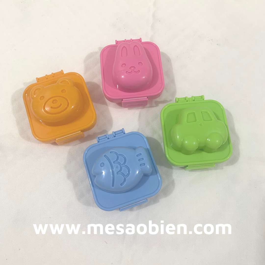 Set 2 khuôn làm cơm bento Nhật cho bé