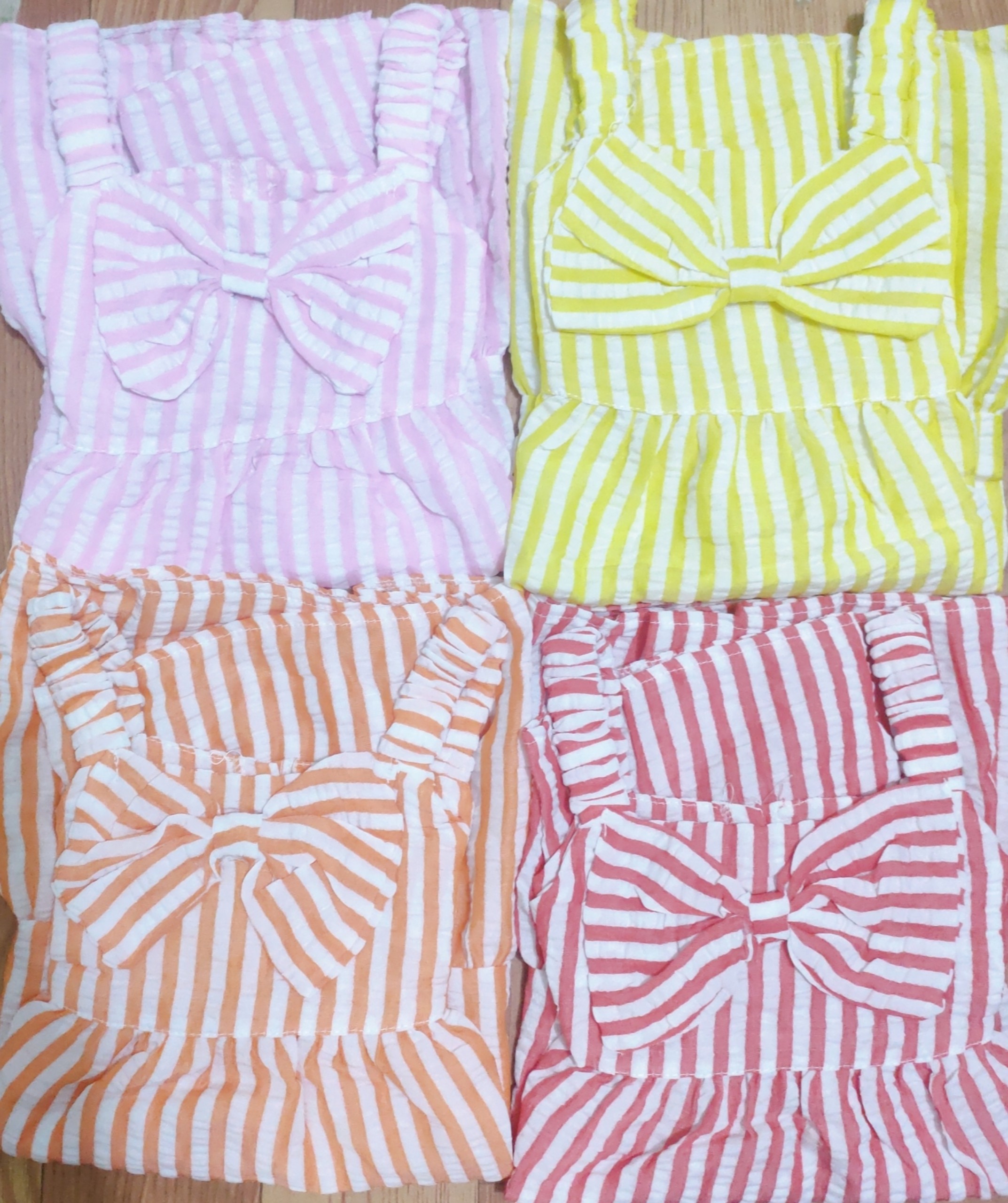 Đầm Hai Dây Tơ Xốp Bé  (8-16kg)
