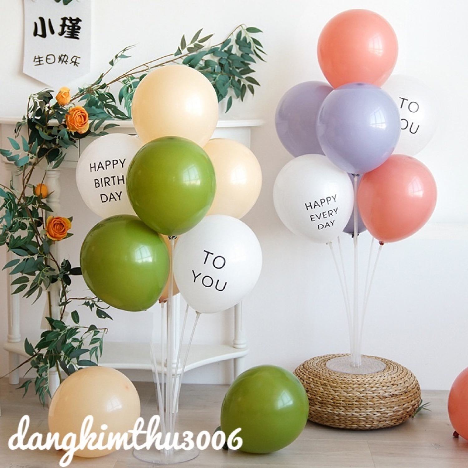 Trụ Bóng Mika Bóng Bay 70CM 7 Nhánh (Chưa Kèm Bóng)