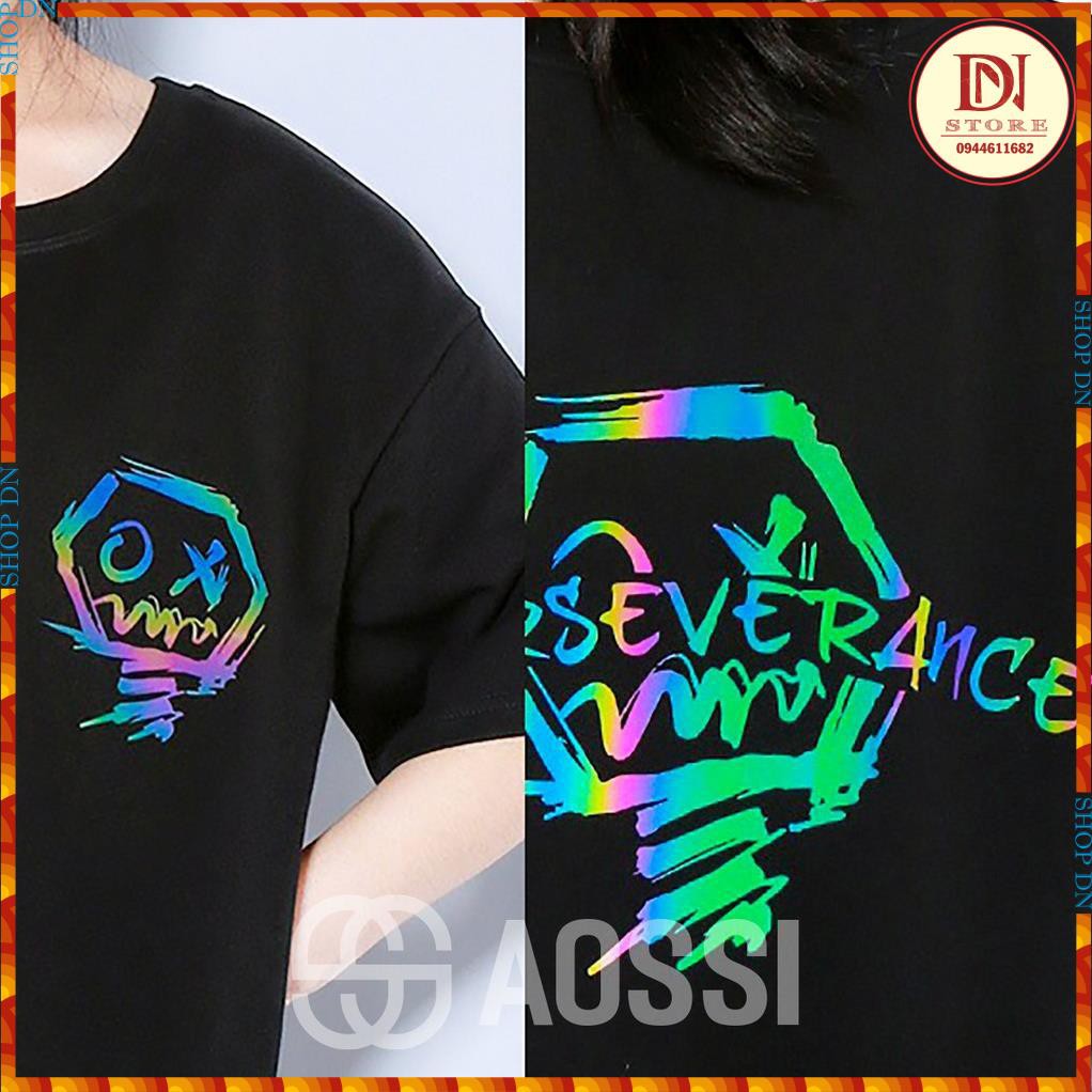 Áo thun phản quang AOSSI form rộng phong cách Unisex - PERSEVERANCE - A004