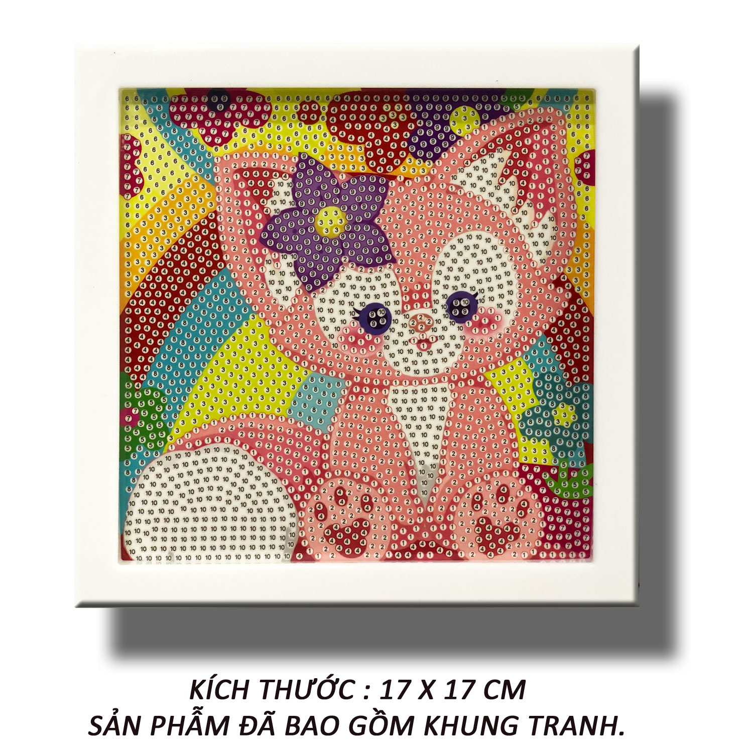 Tranh Đính Đá Trẻ Em - Cáo Nhỏ Đáng Yêu 38 (Kèm Quà Tặng) - Tranh Minh Hiền (TỰ ĐÍNH ĐÁ)