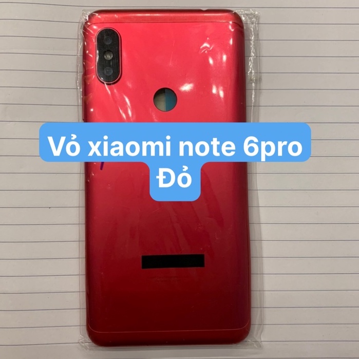 Bộ Vỏ Xiaomi Note 6 Pro (gồm lưng,sườn,phím ,kính camera)