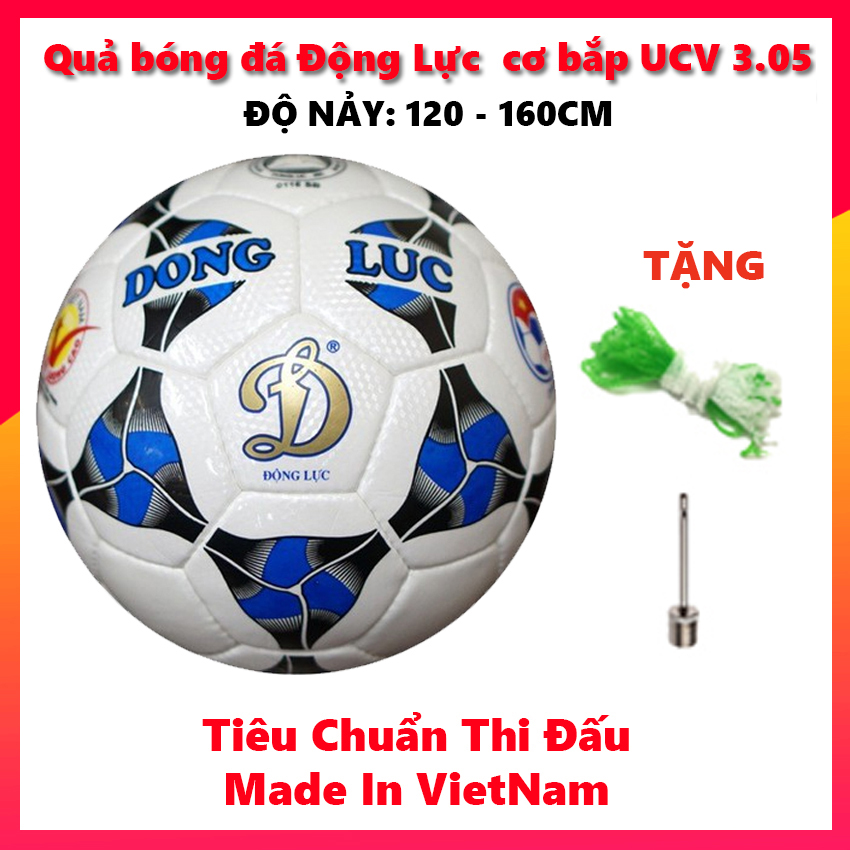 >> SO SÁNH GIÁ QUẢ BÓNG ĐÁ ĐỘNG LỰC CƠ BẮP UCV 3.05 - KÈM BƠM BÓNG,2 KIM BƠM VÀ LƯỚI ĐỰNG BÓNG | Shopee Lazada Sendo Tiki | Nên mua ở đâu rẻ nhất 127 Quả bóng đá Động Lực Cơ bắp UCV 3.05 Số 5 -Tặng kim bơm + lưới đựng bóng (CHÍNH HÃNG).