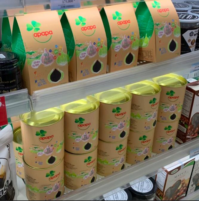 Hủ tỏi đen  APAPA bóc vỏ 500 gr
