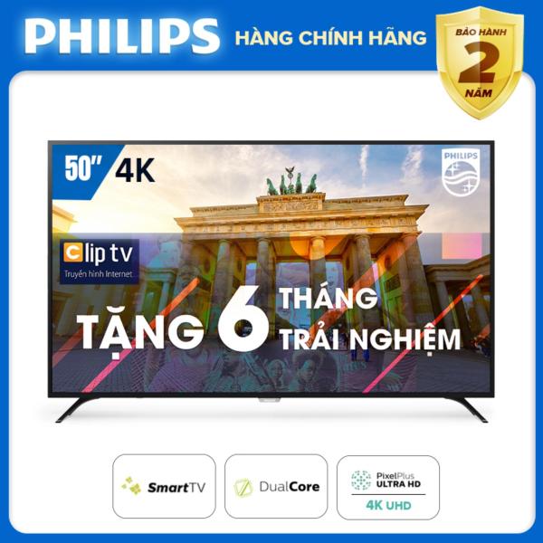 Bảng giá SMART TIVI 4K UHD 50 INCH KẾT NỐI INTERNET WIFI - hàng Thái Lan - Free 6 tháng xem phim Clip TV - Bảo hành 2 năm tại nhà - 50PUT6023S/74 Tivi Philips