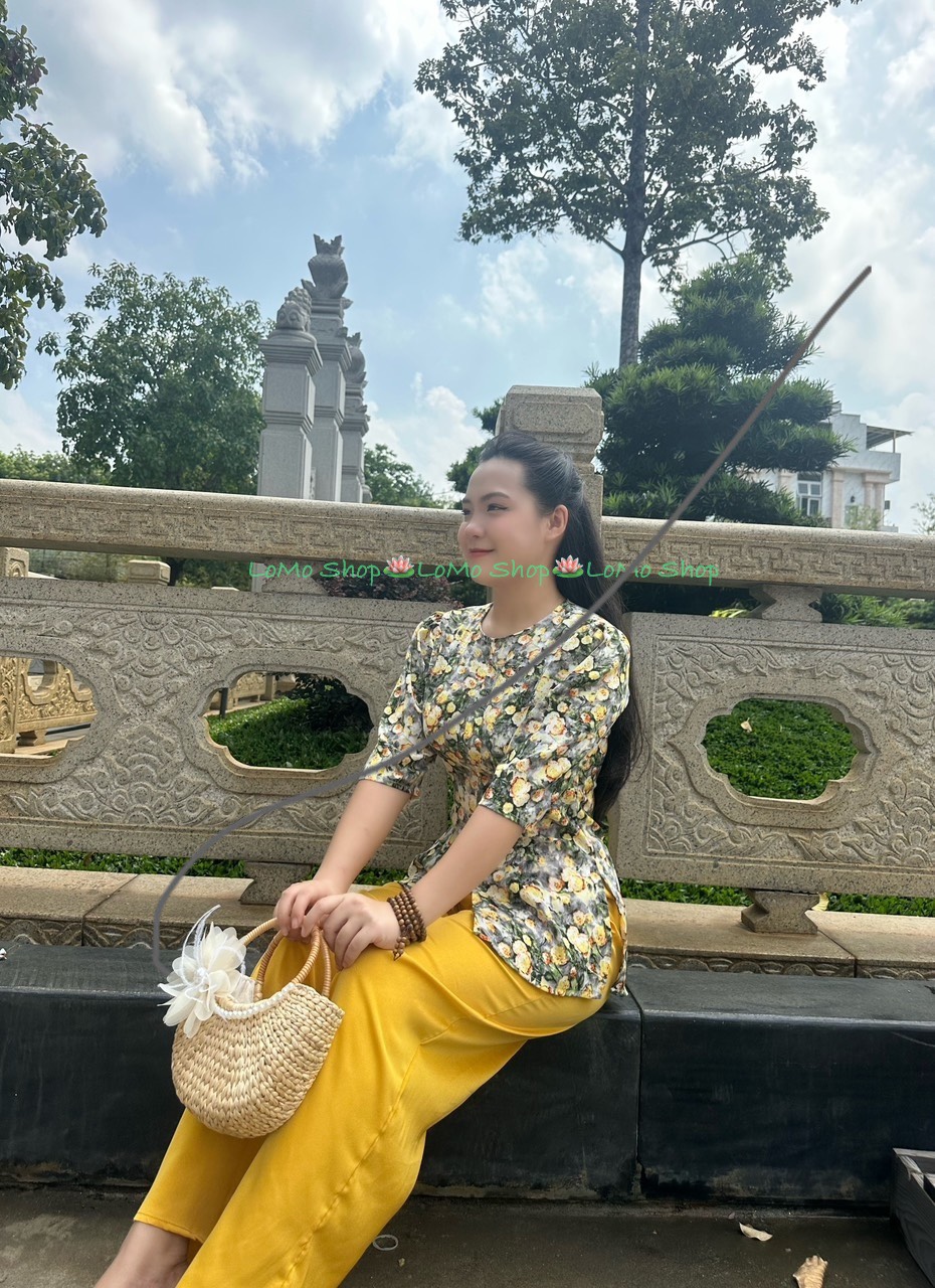 ÁO BÀ BA BÔNG LỤA MANGO