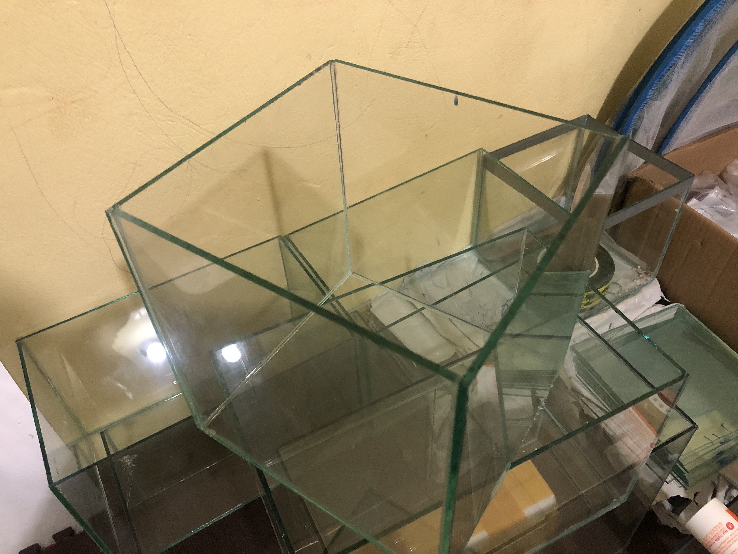 Bể cá cảnh rubic mini (D20xR20xH20)thủy sinh để bàn