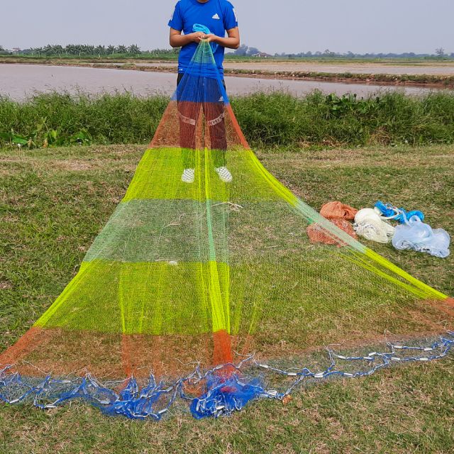 Chài cước 7 màu ( big sale ). Kích cỡ đúng là:  3m=5kg