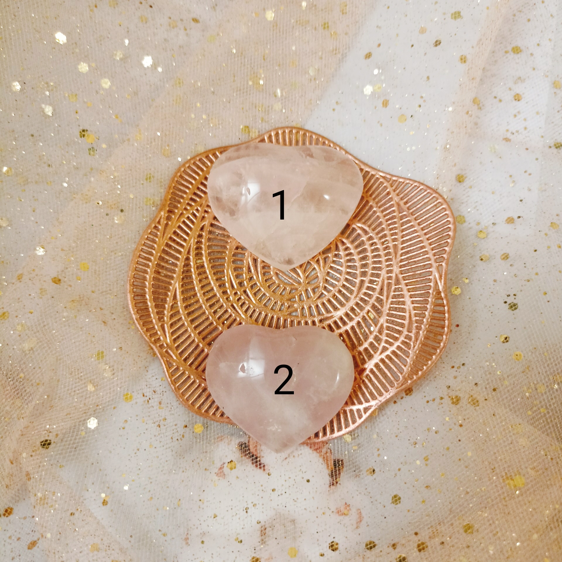 Tim thạch anh hồng (Rose Quartz) đá thanh tẩy