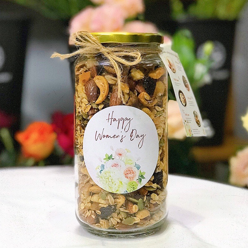 Hũ thuỷ tinh 1 lít nắp kim loại