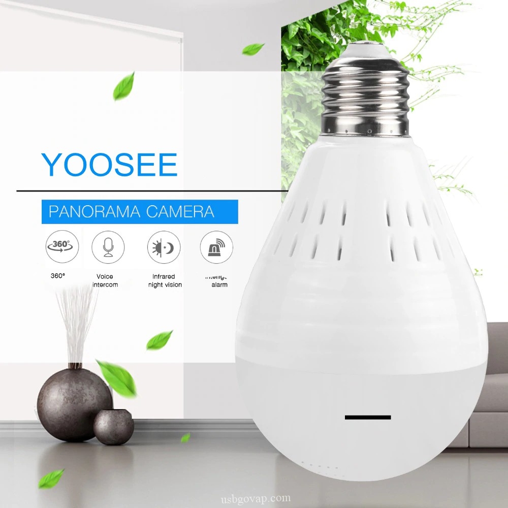 [Tặng Thẻ Nhớ 32GB] Camera Ip Wifi Bóng Đèn Yoosee Cao Cấp