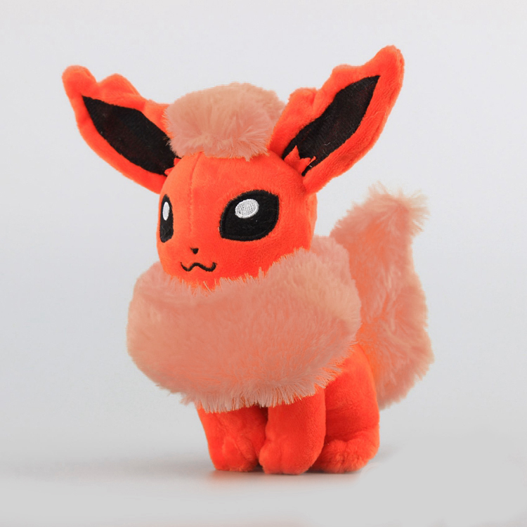 Gấu Bông Pokemon Eevee Hệ Lửa Flareon bờm hồng dạng ngồi Hàng Chính Hãng Pokemon Mới 100% Hàng Xịn Cao Cấp