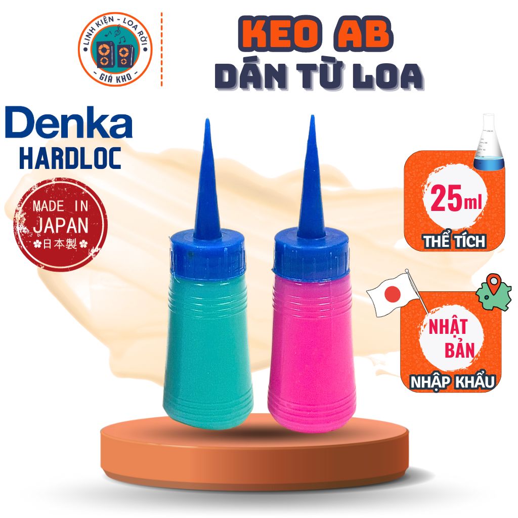 Keo AB Dán Từ Loa [Nam Châm Loa] - Hãng Denka HardLoc - Nhật