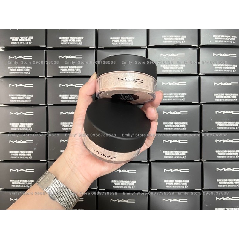 [HCM]Phấn nhũ Mac Iridescent Powder màu Silver Dusk