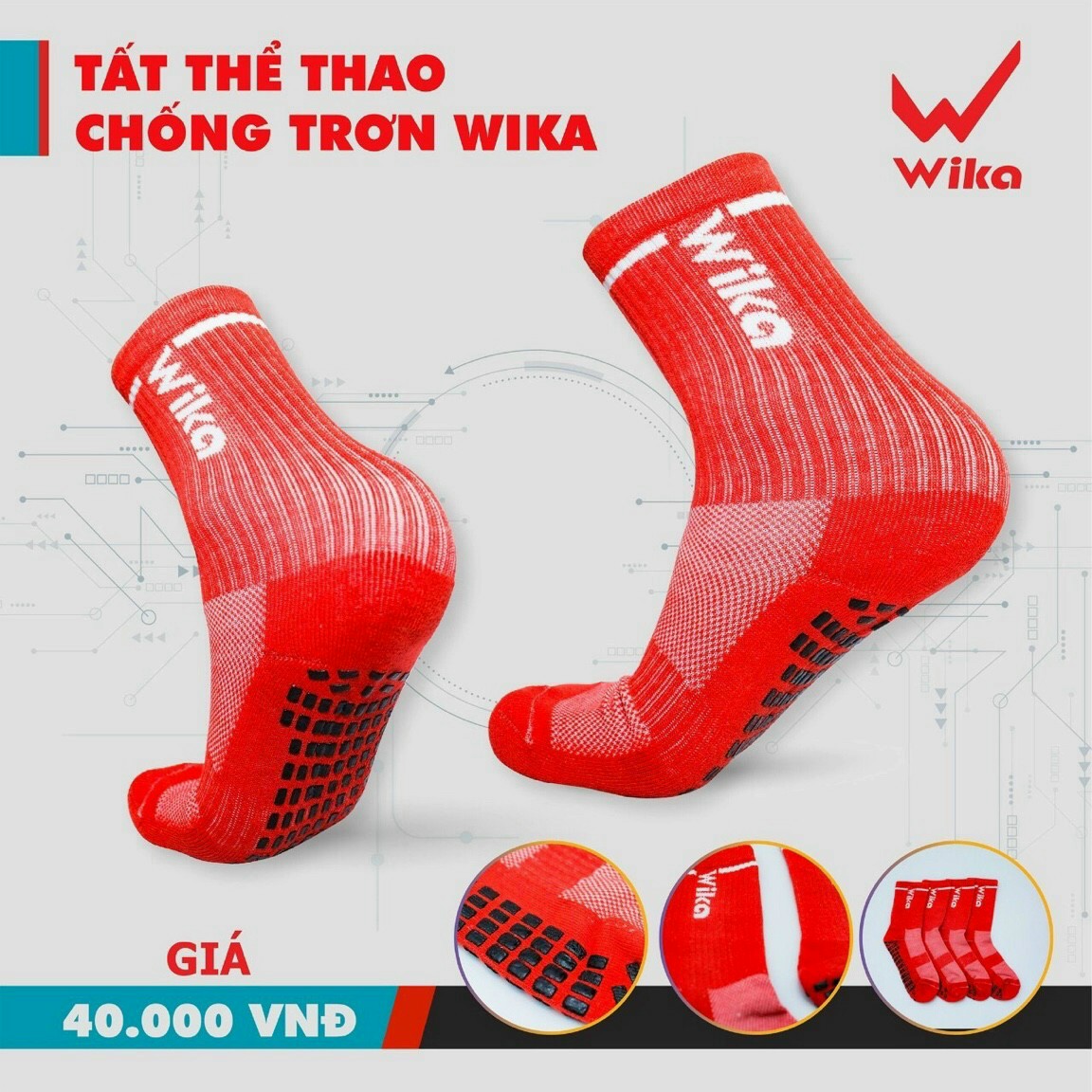 Tất Đá Bóng Phủi VNXK Cao cấp - chống trơn