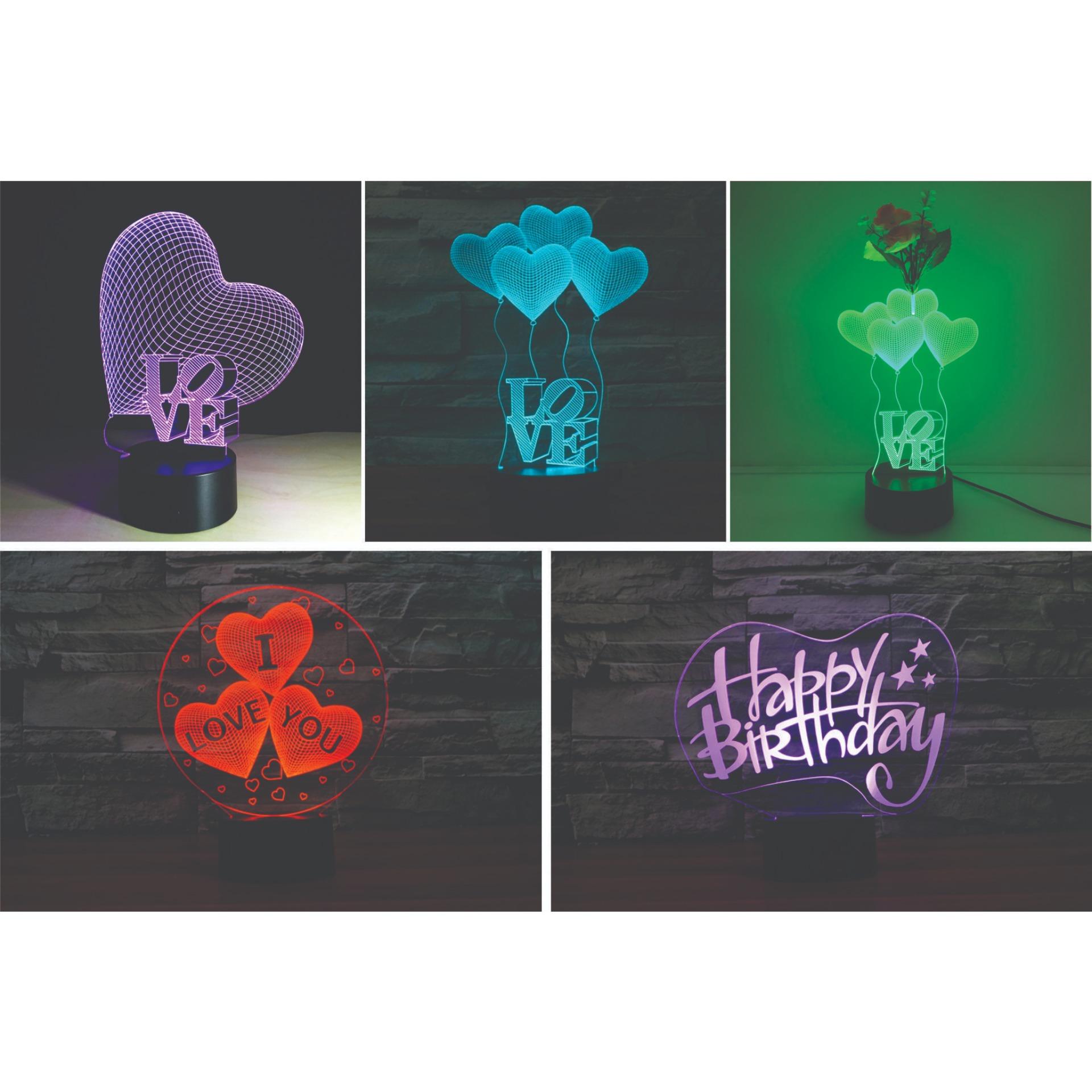 Bộ chân đế đèn LED 3D & cáp USB