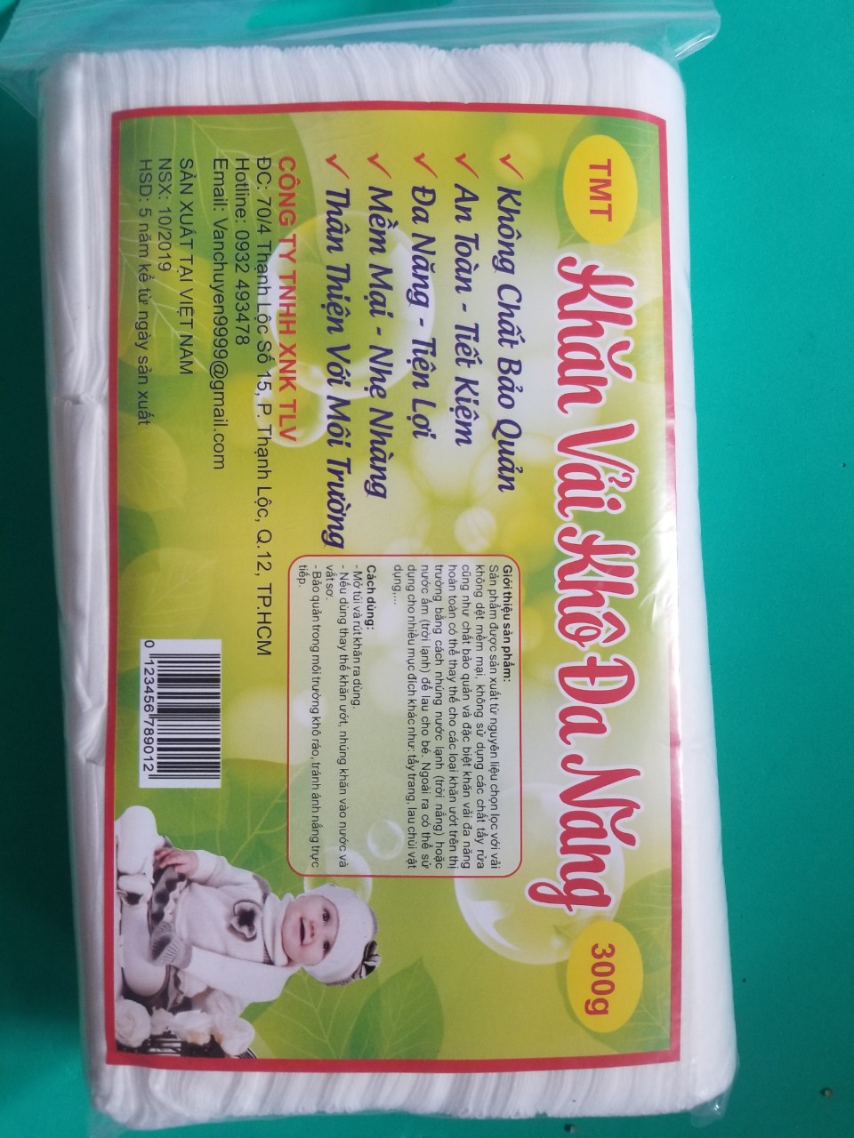 Khăn vải khô đa năng 300gr