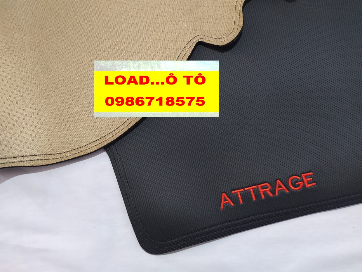 Thảm Taplo Mitsubishi Attrage 2026-2016 Da Carbon Cao Cấp