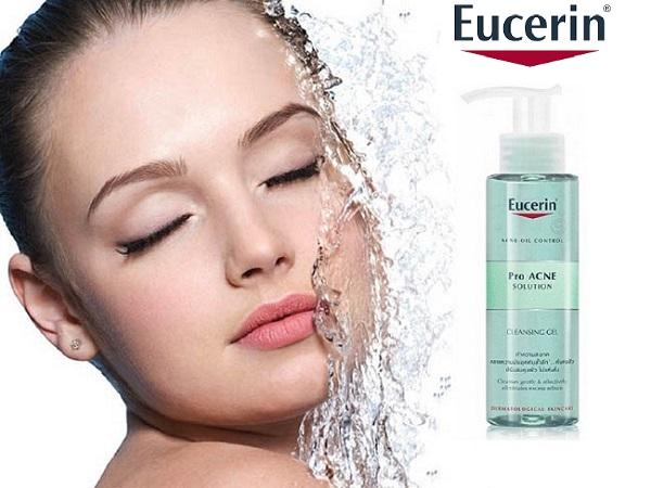 [HCM]EUCERIN- GEL RỬA MẶT CHO DA DẦU MỤN EUCERIN PROACNE CLEASING 400ML