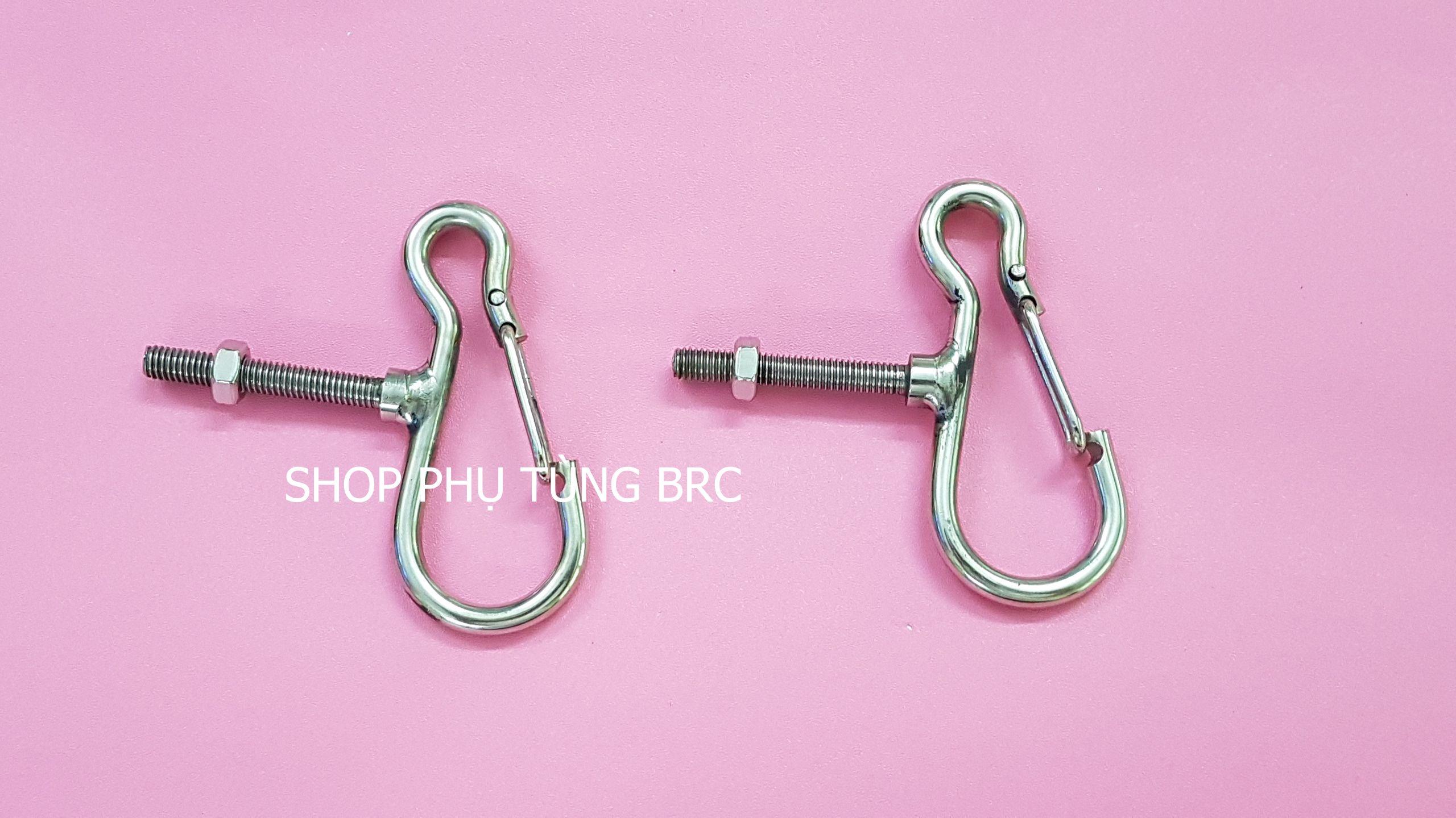 Móc gạt tròn INOX 304 không hít ( 1 cặp)