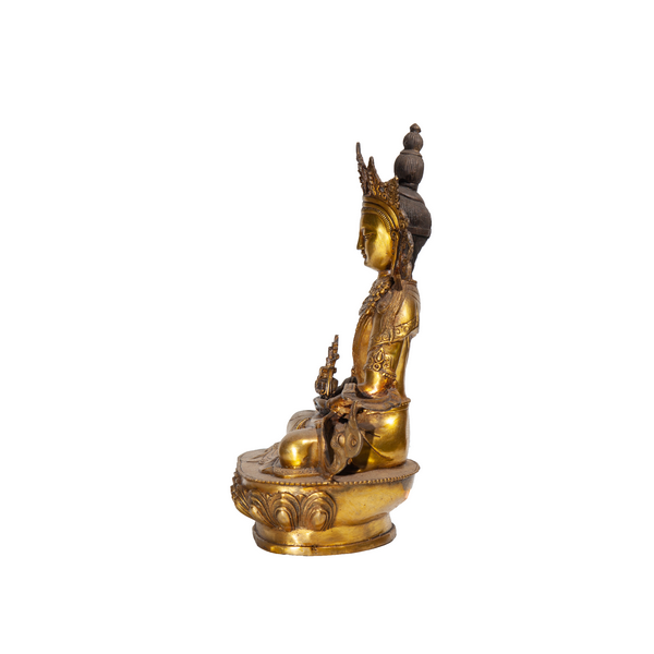 [HCM]Vô Lượng Thọ 30Cm Đồng Trơn  Tượng Phật