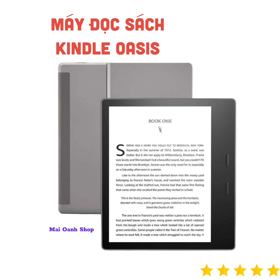Máy Đọc Sách Amazon Kindle Oasis - 7 Inch, Có Nút Cứng 8GB/32GB