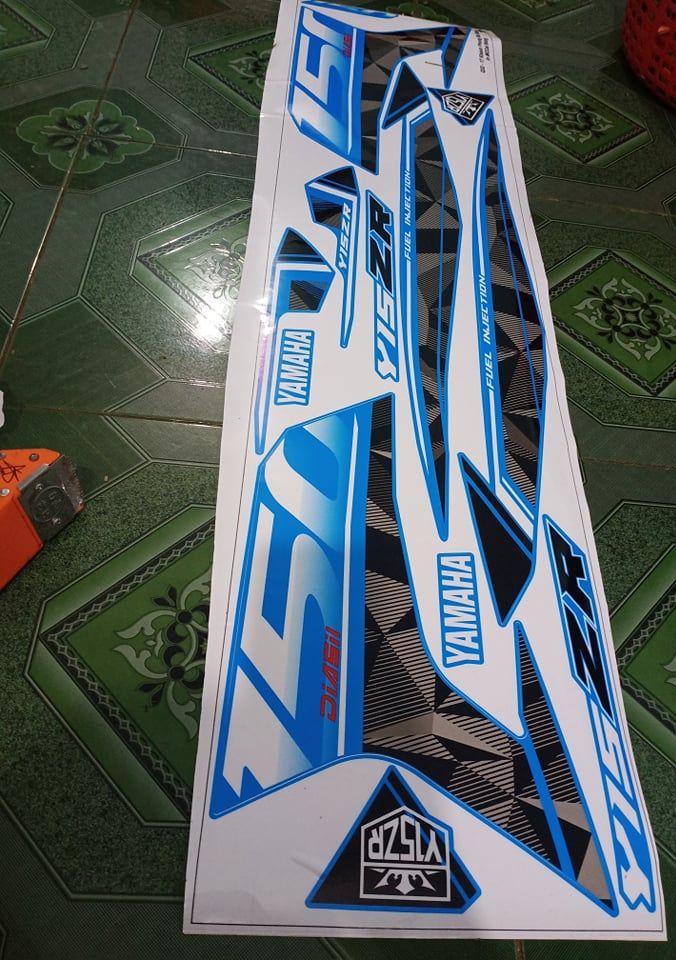 Tem rời ex 150 y15zr xanh đen