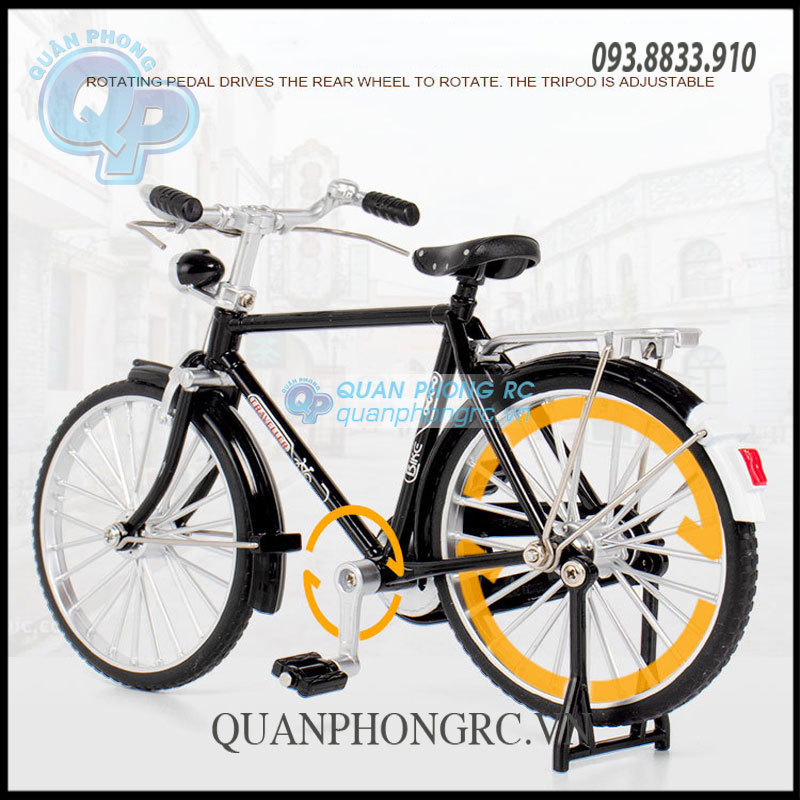 Mô Hình Xe Đạp Xưa Sườn Ngang Tỉ Lệ 1:10