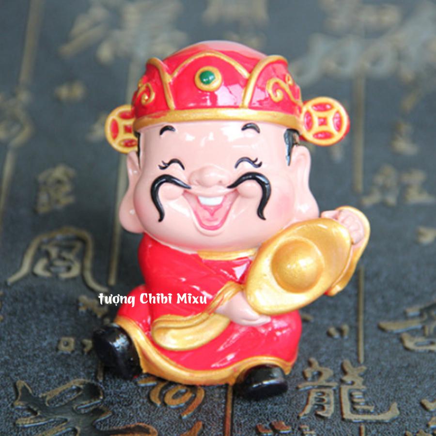 [HCM]Tượng chibi Thần Tài 6cm - cầm thỏi vàng