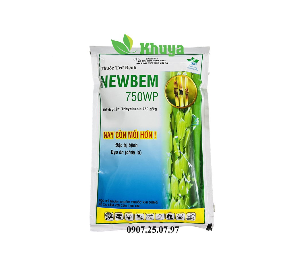 Thuốc trừ bệnh Newbem 750WP 100gr trừ Nấm bệnh và giúp Xanh lá